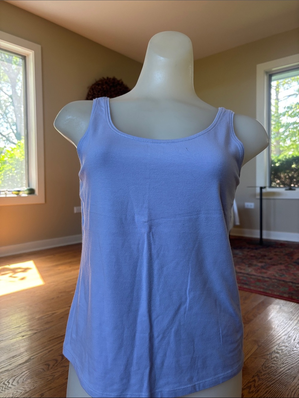 Eileen Fisher Lavender Scoop Neck Tank Top size XS